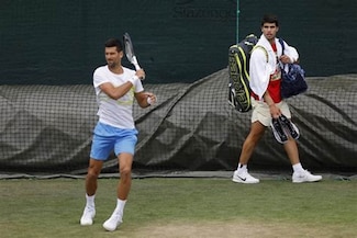 Alcaraz y Djokovic entrenarán juntos este jueves en Wimbledon