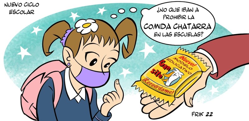 ¿No que iban a prohibir la comida chatarra en las escuelas?