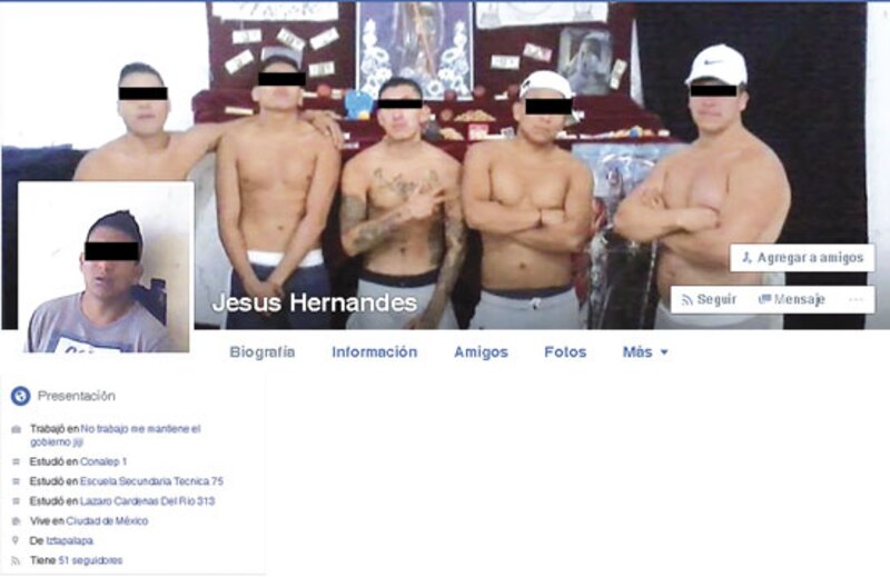 Jesus Hernandes, líder de la Mara Salvatrucha en Iztapalapa