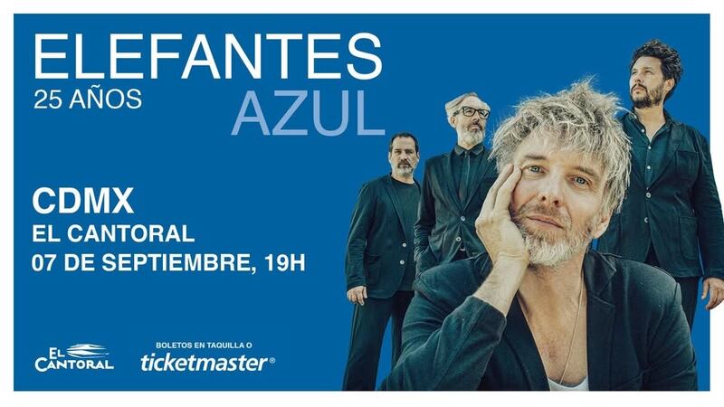 Poster oficial de Elefantes en concierto en El Cantoral, CDMX