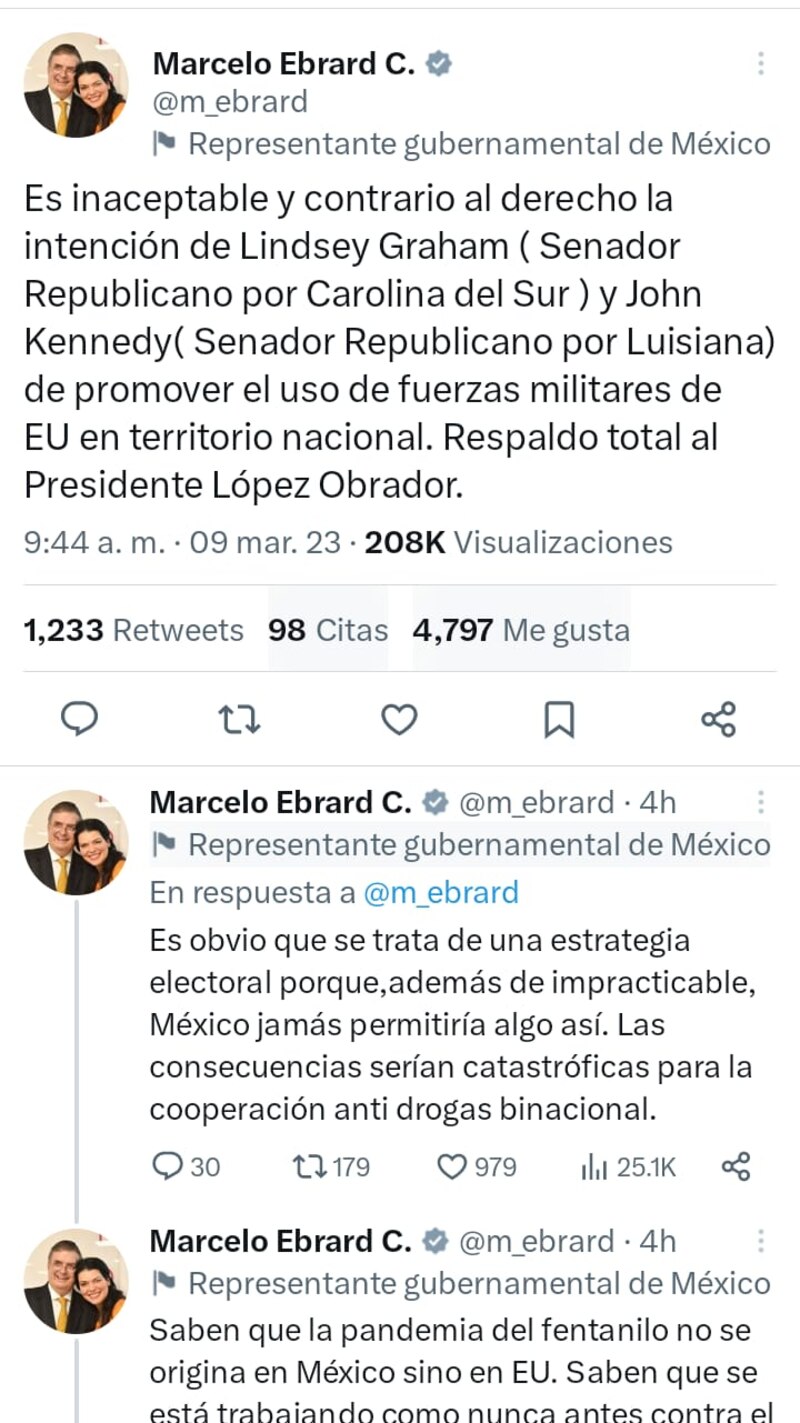 AMLO rechaza injerencia de senadores republicanos en México