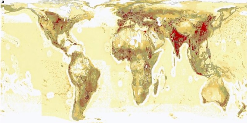 Mapa de la fertilidad del suelo en el mundo