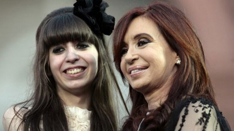 Cristina Fernández de Kirchner junto a Florencia Kirchner