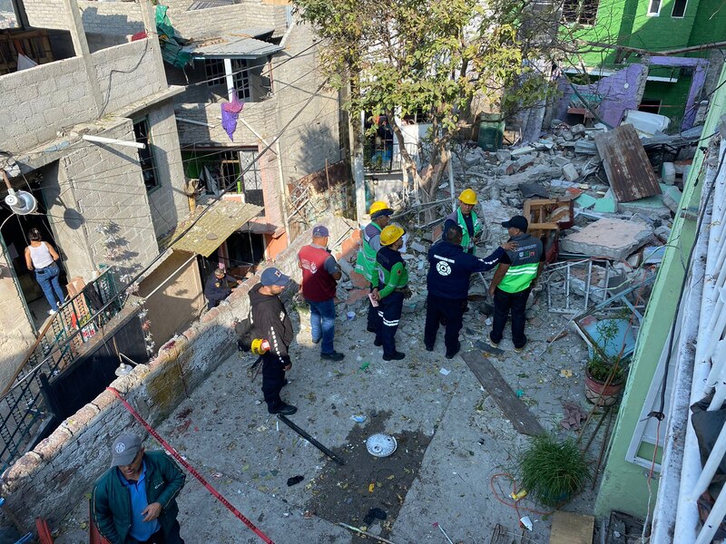 Colapso de un edificio en la Ciudad de México