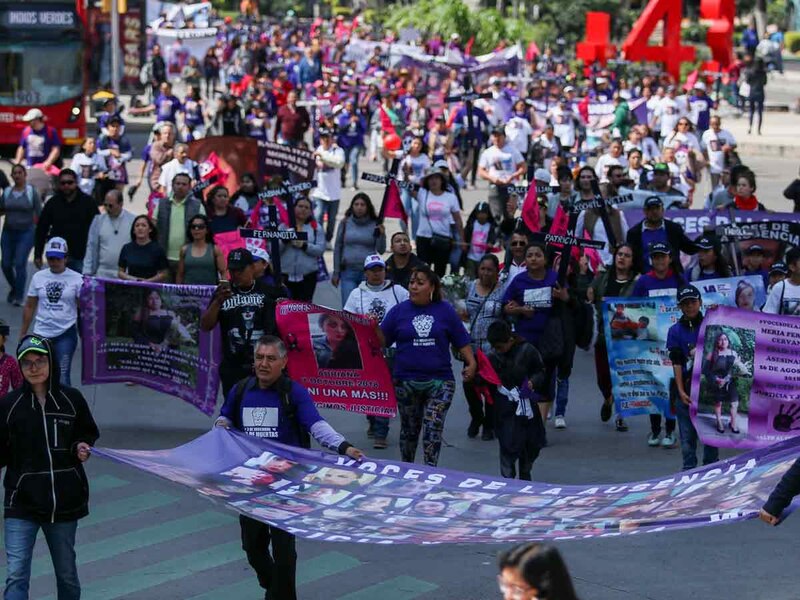Marcha contra la violencia de género en México