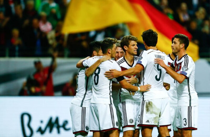La selección alemana celebra su victoria en el Mundial de Fútbol de 2014.