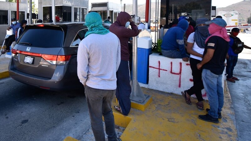 Protestas en la frontera entre México y Estados Unidos