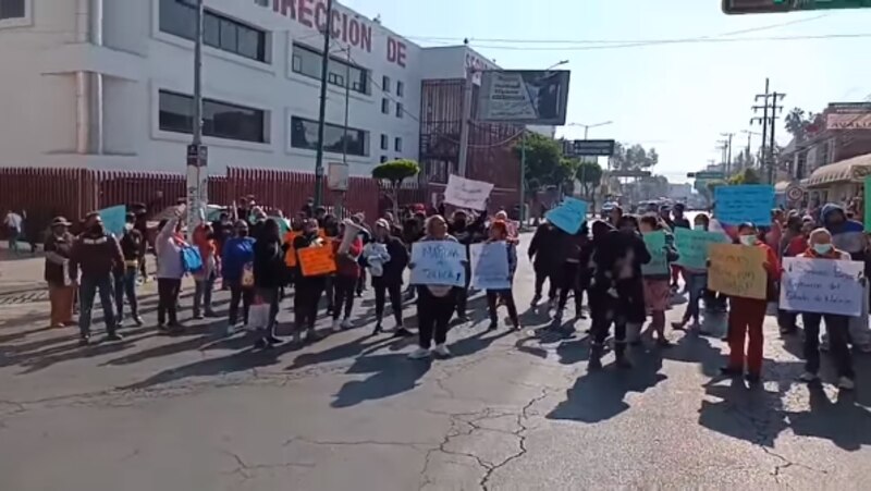 Protesta de mujeres en la Ciudad de México