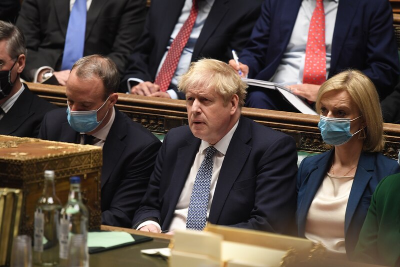 Boris Johnson en el Parlamento