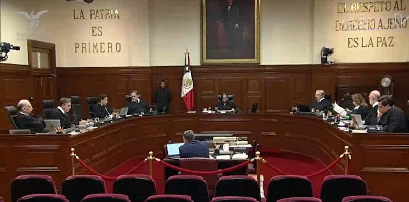 Ministros de la Suprema Corte de Justicia de la Nación en sesión