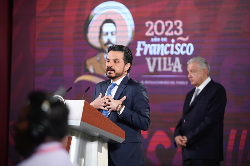 El presidente López Obrador encabeza la ceremonia del 109 aniversario de la muerte de Francisco Villa