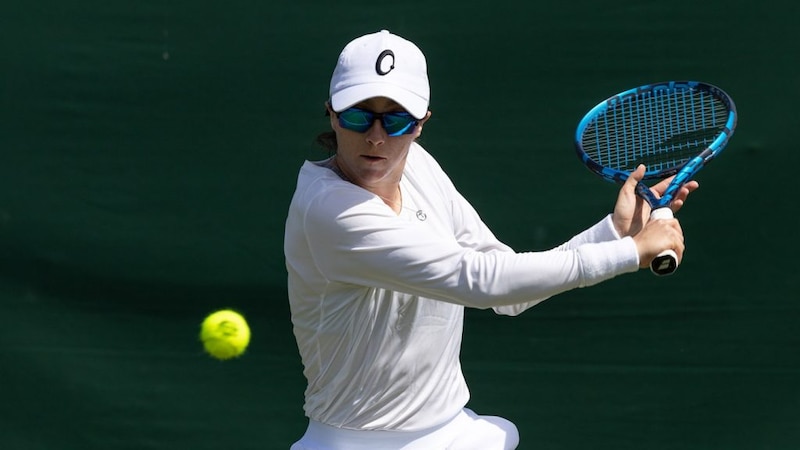 La tenista española Garbiñe Muguruza en acción durante un partido de tenis