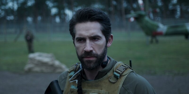 Soldado en el campo de batalla