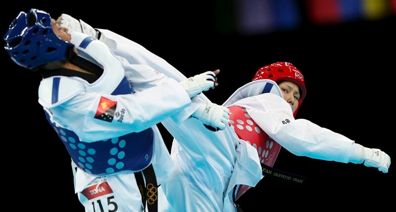Pelea de Taekwondo