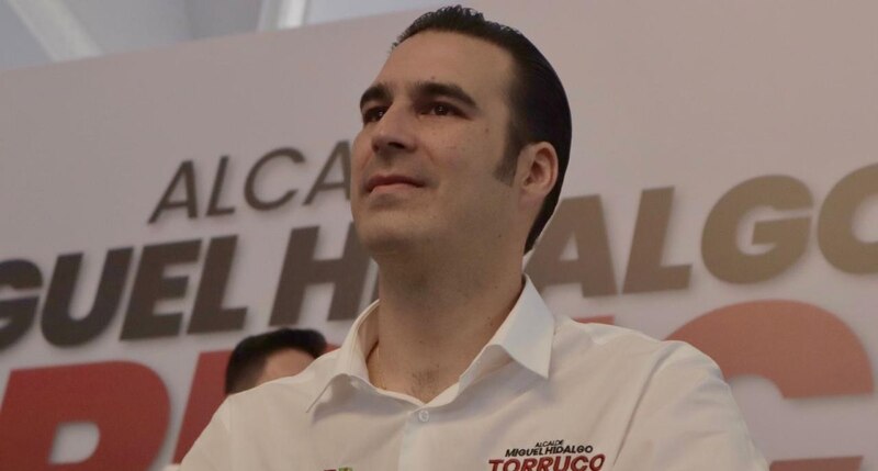 El alcalde Miguel Hidalgo, Víctor Trujillo, en un evento público.