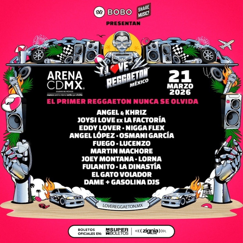 Cartel oficial de I LOVE REAGGAETON CDMX