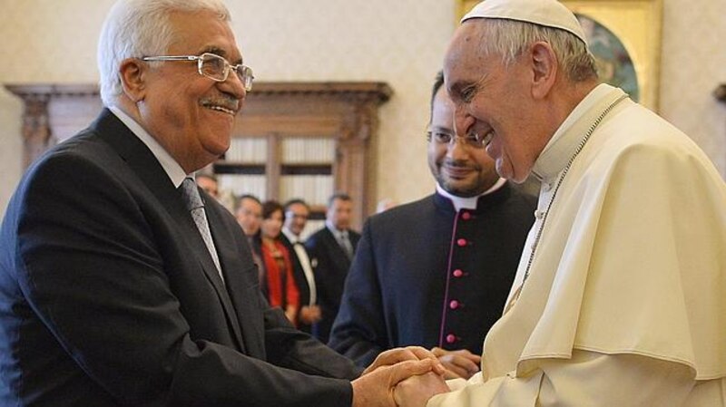El Papa Francisco se reúne con el presidente de Palestina, Mahmud Abbas