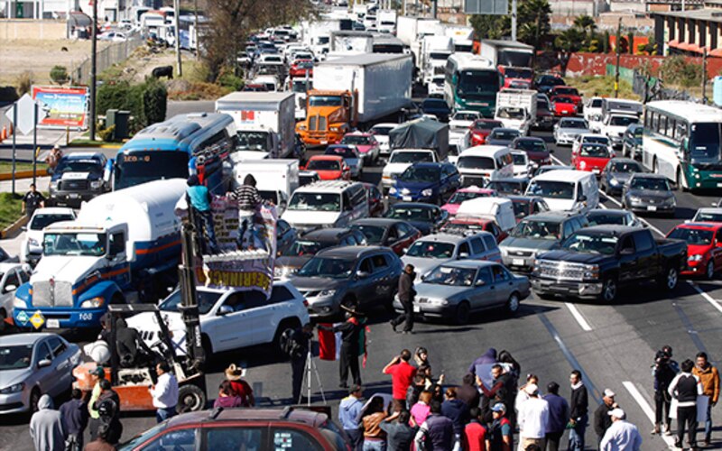 Tráfico vehicular en la Ciudad de México