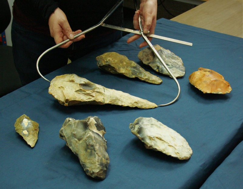 Herramientas de piedra prehistóricas