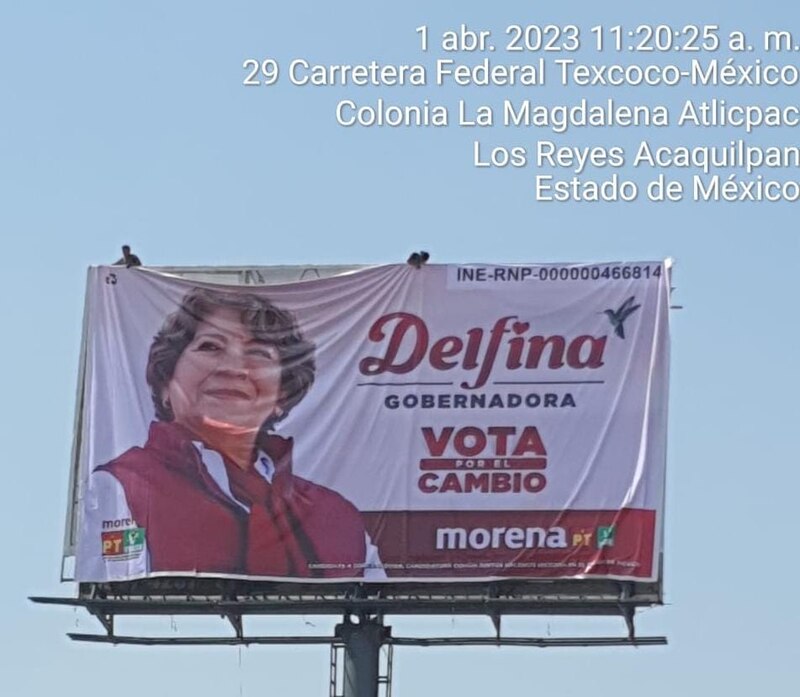 Candidata Delfina Gómez pide el voto para gobernar el Estado de México