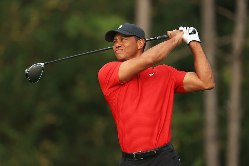 Tiger Woods en el campo de golf