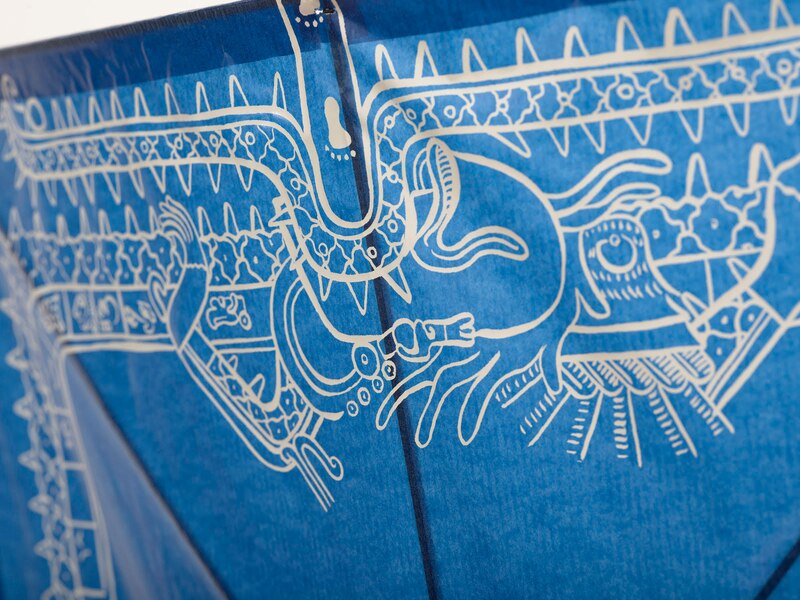 Paraguas de papel con diseño de animales