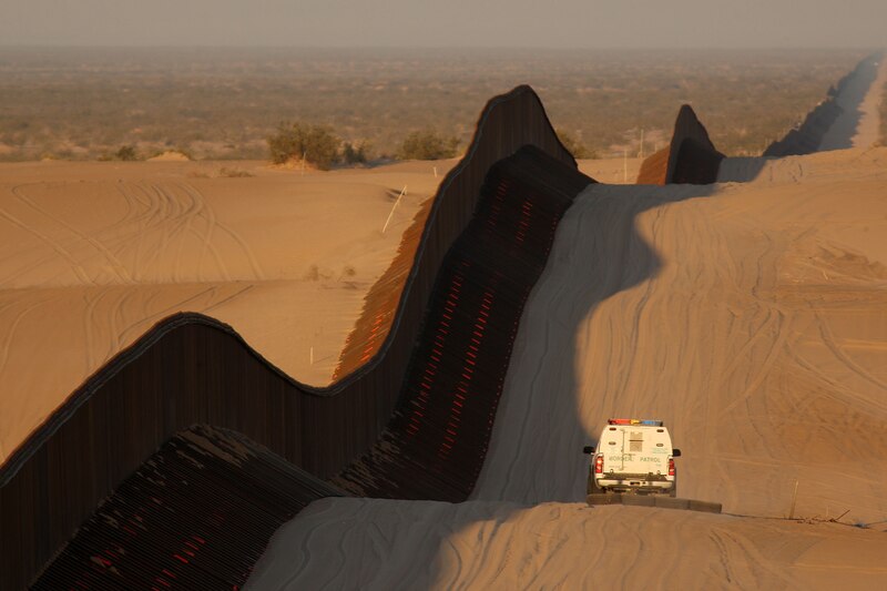 La patrulla fronteriza en el desierto