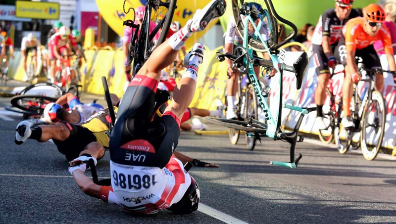 Accidente en el Tour de Francia