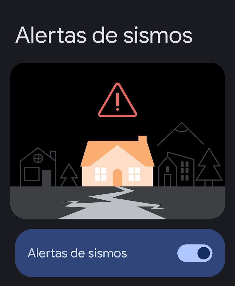 Alerta de Sismos (Android). Estos mensajes pueden desactivarse desde los ajustes para no recibir las notificaciones.