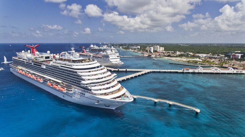 Cruceros en el puerto de Cozumel