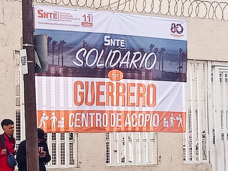 SNTE solidario con Guerrero