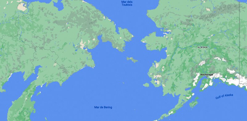 Mapa de Alaska