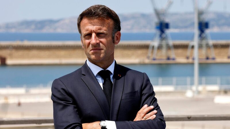 El presidente francés Emmanuel Macron