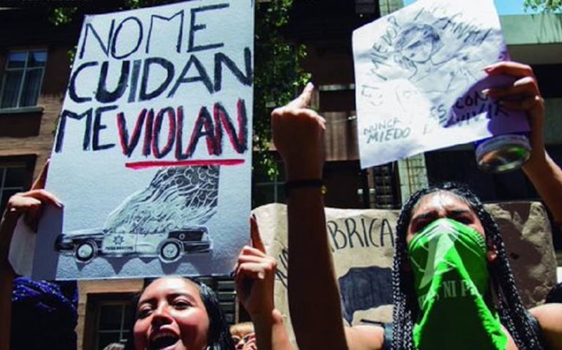 Protesta contra la violencia de género