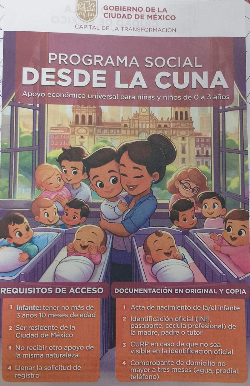 Requisitos para recibir el apoyo del programa Desde la Cuna en CDMX