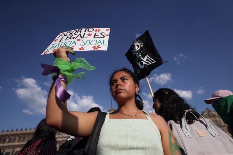 Protesta por el aborto en Argentina