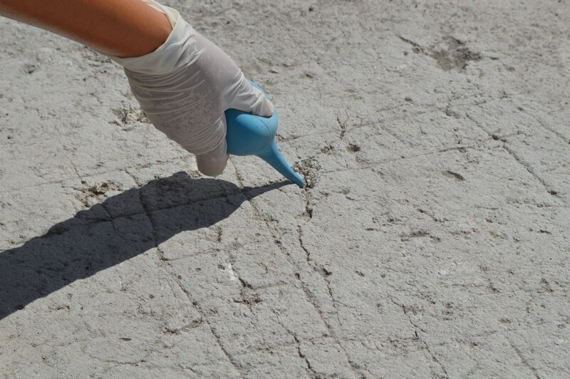 Arqueólogo trabajando en un yacimiento