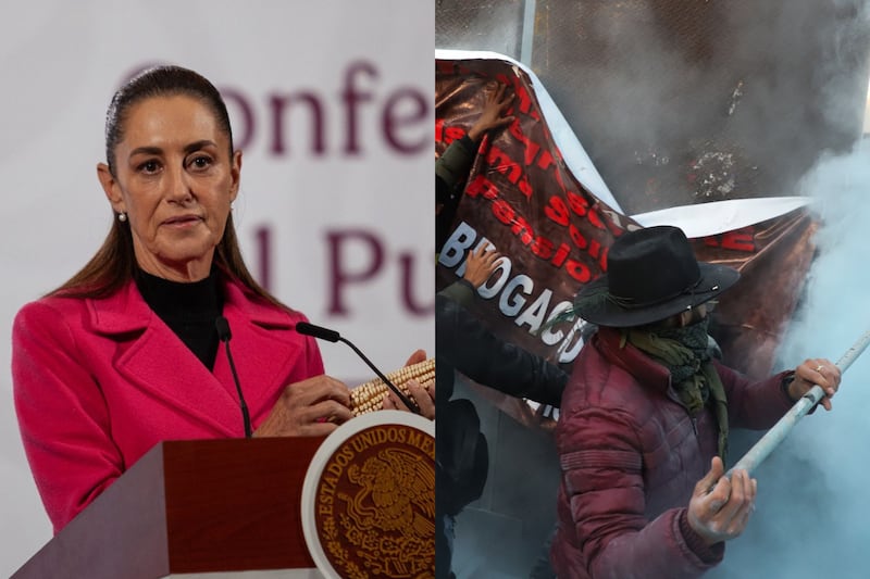 La presidenta rechazó las acciones violentas del CNTE en sus manifestaciones de este jueves 13 de noviembre.