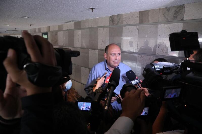 El presidente López Obrador da una conferencia de prensa