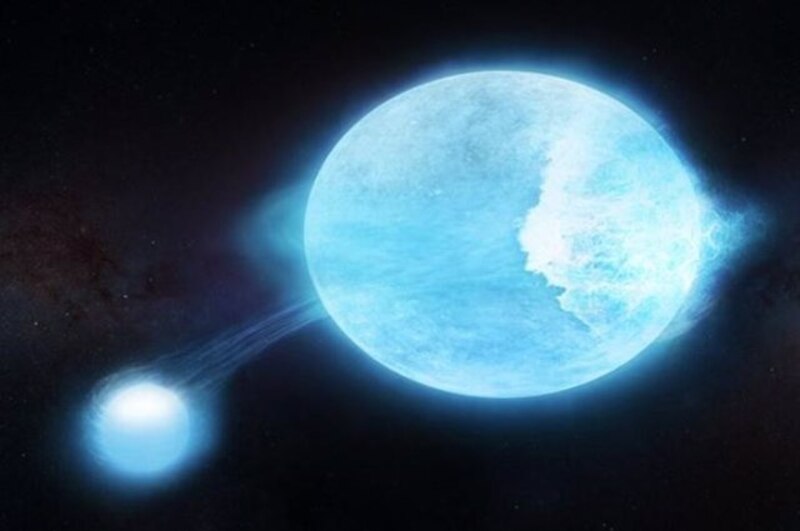 Una estrella binaria
