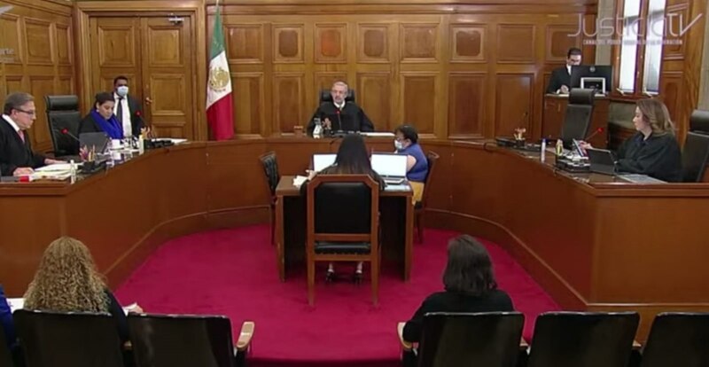 Ministros de la Suprema Corte de Justicia de la Nación en sesión