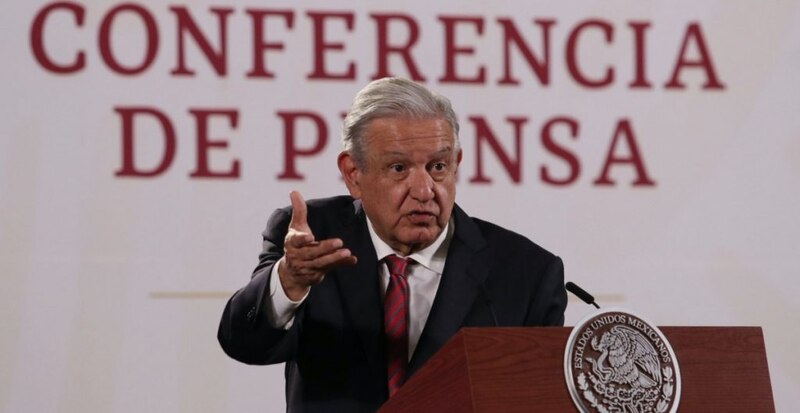 El presidente Andrés Manuel López Obrador durante una conferencia de prensa