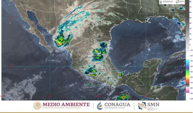 Pronóstico de lluvias en México