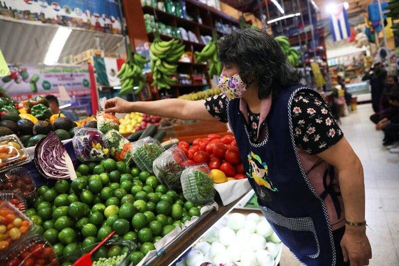 Mercado de frutas y verduras