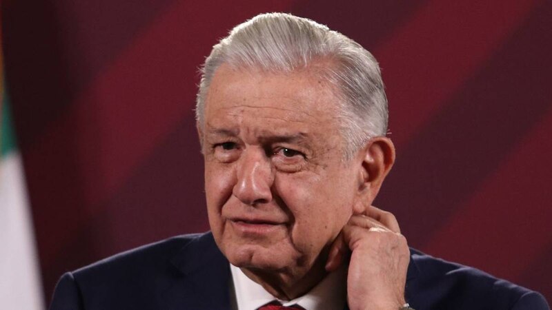 El presidente Andrés Manuel López Obrador durante una conferencia de prensa.