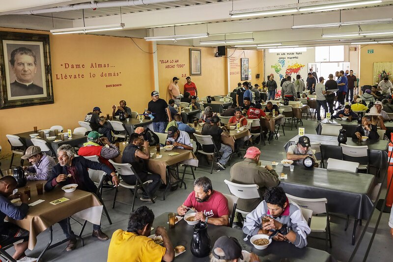 Comedor social para personas sin hogar