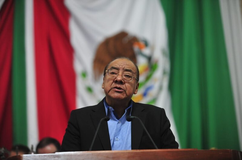 El presidente de México, Andrés Manuel López Obrador, pronuncia un discurso ante el Congreso de la Unión.