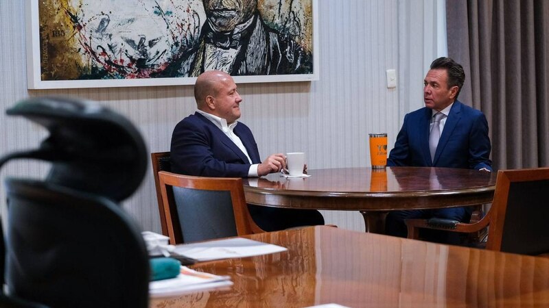 AMLO se reúne con el presidente de la Coparmex