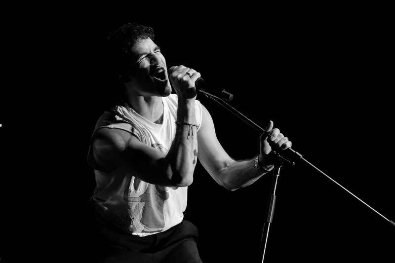 Cantante en concierto