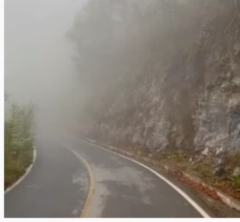 Carretera en la niebla